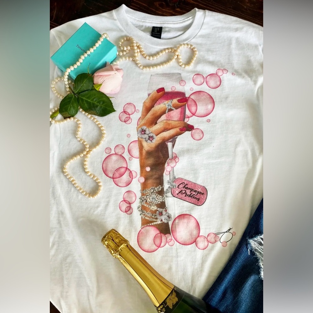 Brand New! Designer tee with bling!